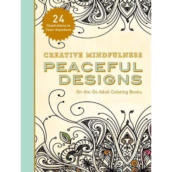 💚3/20$5/25💚Creative Mindfulness:Peaceful Designs On the go Adult Coloring Book - Picture 1 of 5